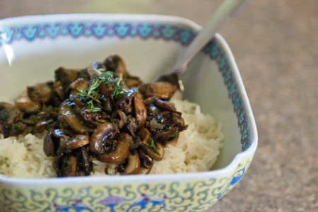 Comfort Food:  Mushrooms And Rice